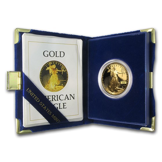 1 oz Proof Gold American Eagle (Random Year, w/Box & COA) 1 oz Proof Gold American Eagle (Random Year, w/Box & COA)